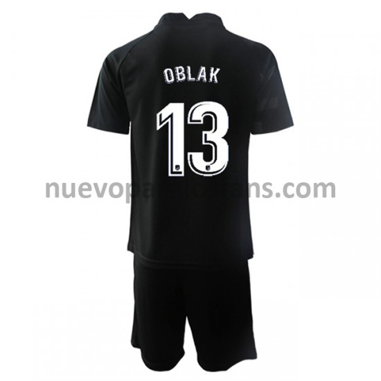 Camiseta de Fútbol Atlético Madrid Portero Jan Oblak 13 Niño Exterior 2021-2022 Manga Corta