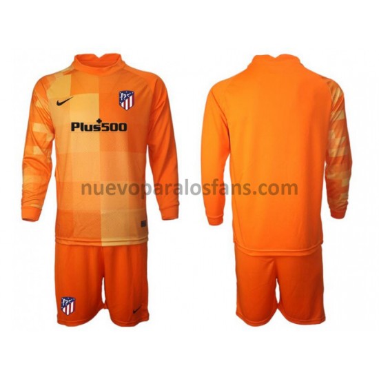 Camiseta de Fútbol Atlético Madrid Portero Niño Casa 2021-2022 Manga Larga