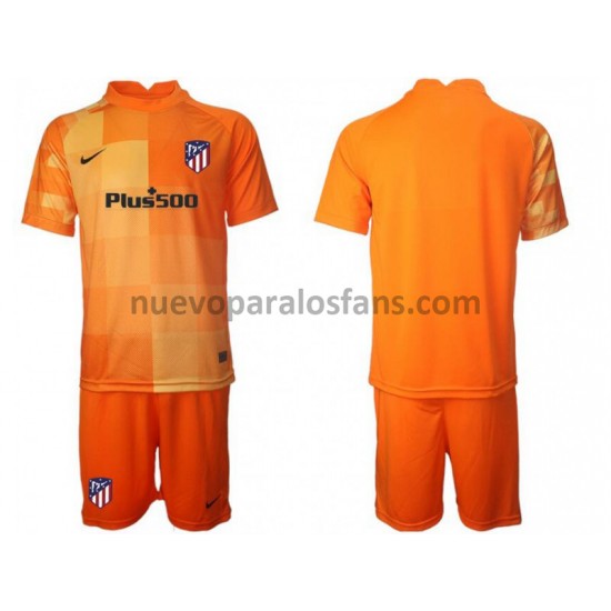 Camiseta de Fútbol Atlético Madrid Portero Niño Casa 2021-2022 Manga Corta