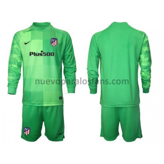 Camiseta de Fútbol Atlético Madrid Portero Niño Tercera 2021-2022 Manga Larga