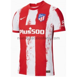 Camiseta de Fútbol Atlético Madrid Casa 2021-2022 Manga Corta