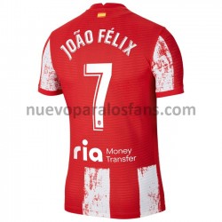 Camiseta de Fútbol Atlético Madrid Joao Felix 7 Casa 2021-2022 Manga Corta