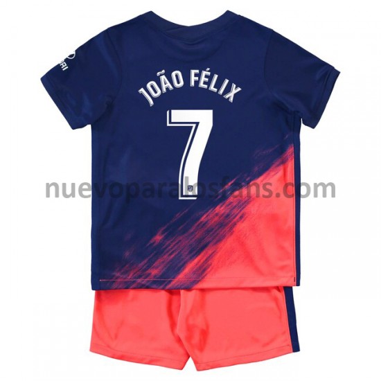 Camiseta de Fútbol Atlético Madrid Joao Felix 7 Niño Exterior 2021-2022 Manga Corta