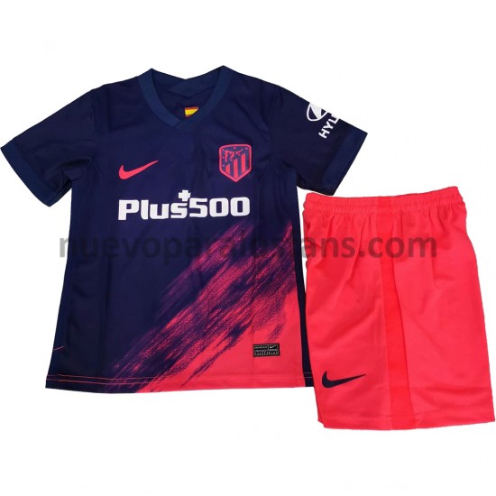 Camiseta de Fútbol Atlético Madrid Niño Exterior 2021-2022 Manga Corta