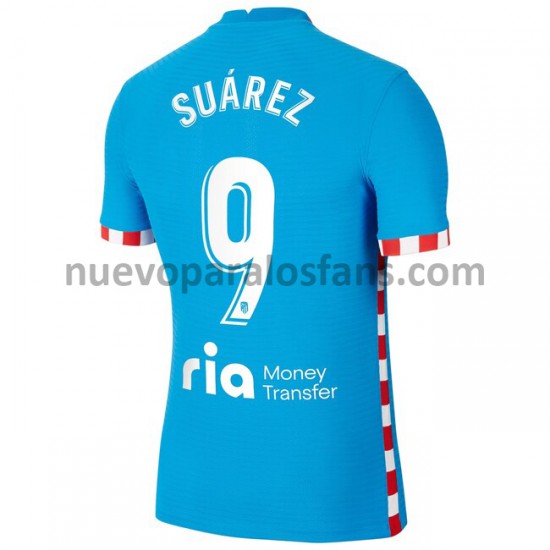 Camiseta de Fútbol Atlético Madrid Luis Suárez 9 Tercera 2021-2022 Manga Corta