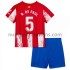 Camiseta de Fútbol Atlético Madrid Rodrigo De Paul 5 Niño Casa 2021-2022 Manga Corta