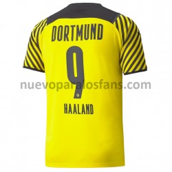 Camiseta de Fútbol Borussia Dortmund Erling Haaland 9 Casa 2021-2022 Manga Corta