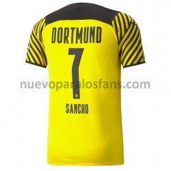 Camiseta de Fútbol Borussia Dortmund Jadon Sancho 7 Casa 2021-2022 Manga Corta
