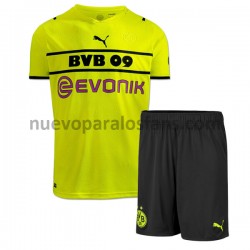 Camiseta de Fútbol Borussia Dortmund Niño Tercera 2021-2022 Manga Corta