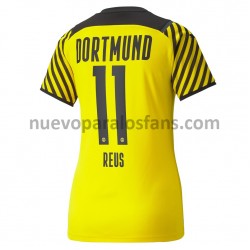 Camiseta de Fútbol Borussia Dortmund Marco Reus 11 Mujer Casa 2021-2022 Manga Corta