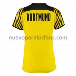 Camiseta de Fútbol Borussia Dortmund Mujer Casa 2021-2022 Manga Corta