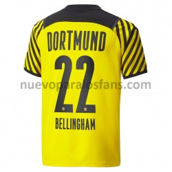 Camiseta de Fútbol Borussia Dortmund Jude Bellingham 22 Casa 2021-2022 Manga Corta