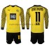 Camiseta de Fútbol Borussia Dortmund Reus 11 Niño Casa 2021-2022 Manga Larga