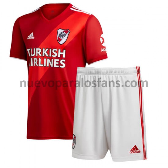Camiseta de Fútbol CA River Plate Niño Exterior 2021-2022 Manga Corta
