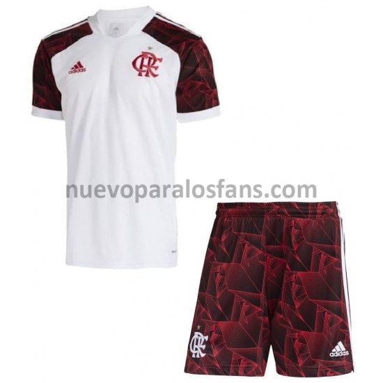 Camiseta de Fútbol CR Flamengo Niño Exterior 2021-2022 Manga Corta