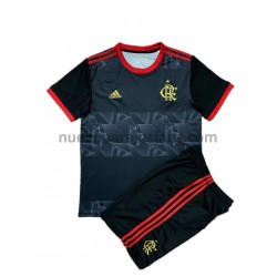 Camiseta de Fútbol CR Flamengo Niño Tercera 2021-2022 Manga Corta