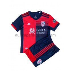 Camiseta de Fútbol Cagliari Niño Casa 2021-2022 Manga Corta