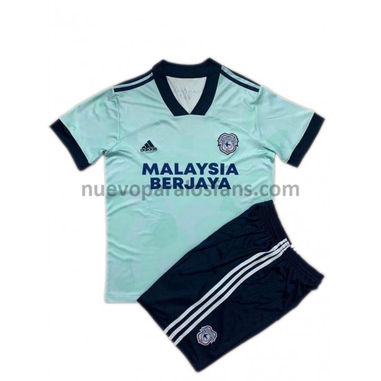 Camiseta de Fútbol Cardiff City Niño Tercera 2021-2022 Manga Corta