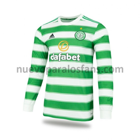 Camiseta de Fútbol Celtic Casa 2021-2022 Manga Larga