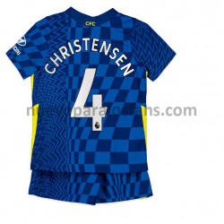 Camiseta de Fútbol Chelsea Andreas Christensen 4 Niño Casa 2021-2022 Manga Corta
