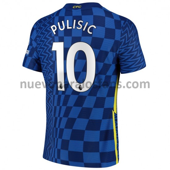 Camiseta de Fútbol Chelsea Christian Pulisic 10 Casa 2021-2022 Manga Corta