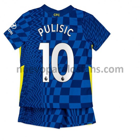 Camiseta de Fútbol Chelsea Christian Pulisic 10 Niño Casa 2021-2022 Manga Corta