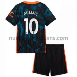 Camiseta de Fútbol Chelsea Christian Pulisic 10 Niño Tercera 2021-2022 Manga Corta