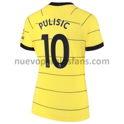 Camiseta de Fútbol Chelsea Christian Pulisic 10 Mujer Exterior 2021-2022 Manga Corta
