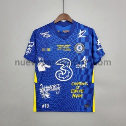 Camiseta de Fútbol Chelsea Graffiti Casa 2021-2022 Manga Corta