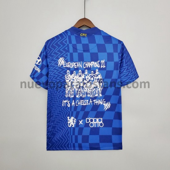 Camiseta de Fútbol Chelsea Graffiti Casa 2021-2022 Manga Corta