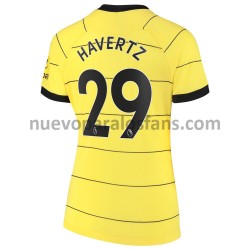 Camiseta de Fútbol Chelsea Kai Havertz 29 Mujer Exterior 2021-2022 Manga Corta