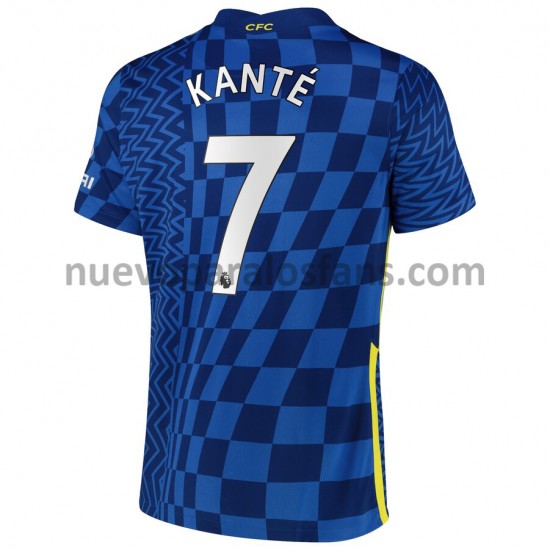Camiseta de Fútbol Chelsea Kante 7 Casa 2021-2022 Manga Corta