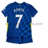 Camiseta de Fútbol Chelsea Kante 7 Niño Casa 2021-2022 Manga Corta
