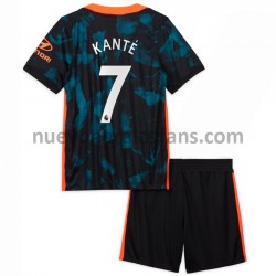 Camiseta de Fútbol Chelsea Kante 7 Niño Tercera 2021-2022 Manga Corta