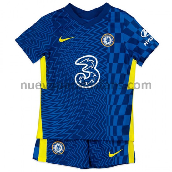 Camiseta de Fútbol Chelsea Niño Casa 2021-2022 Manga Corta