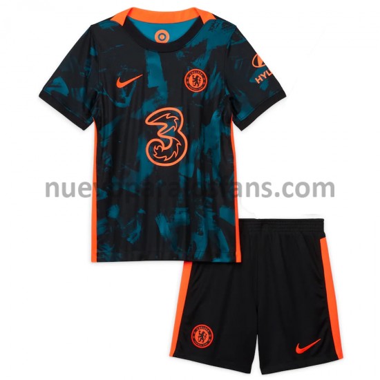 Camiseta de Fútbol Chelsea Niño Tercera 2021-2022 Manga Corta