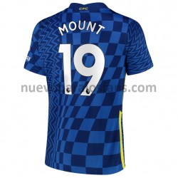Camiseta de Fútbol Chelsea Mason Mount 19 Casa 2021-2022 Manga Corta
