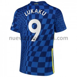 Camiseta de Fútbol Chelsea Romelu Lukaku 9 Casa 2021-2022 Manga Corta