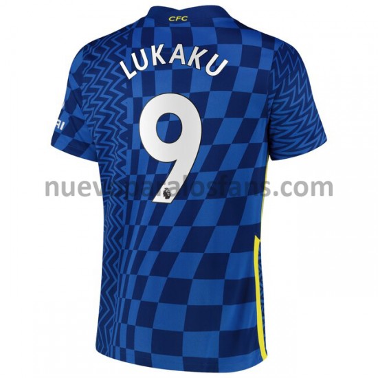 Camiseta de Fútbol Chelsea Romelu Lukaku 9 Casa 2021-2022 Manga Corta