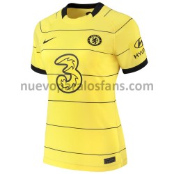 Camiseta de Fútbol Chelsea Mujer Exterior 2021-2022 Manga Corta