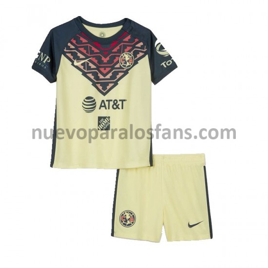 Camiseta de Fútbol Club América Niño Casa 2021-2022 Manga Corta