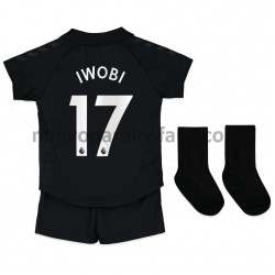 Camiseta de Fútbol Everton Alex Iwobi 17 Niño Exterior 2021-2022 Manga Corta