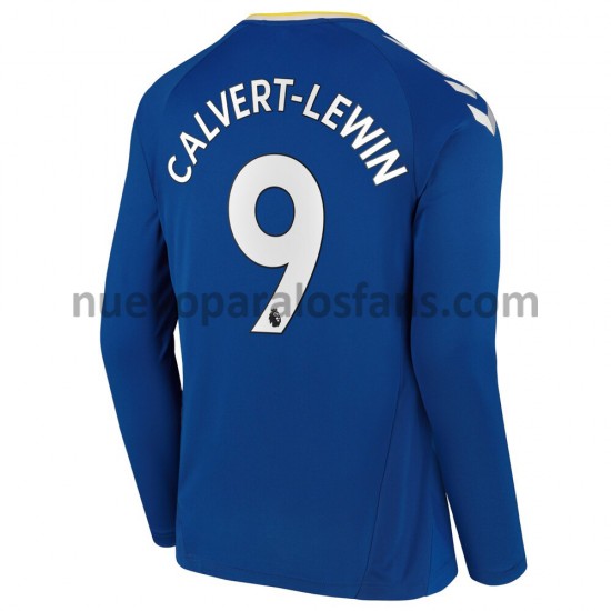 Camiseta de Fútbol Everton Dominic Calvert-Lewin 9 Casa 2021-2022 Manga Larga