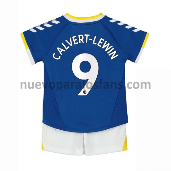 Camiseta de Fútbol Everton Dominic Calvert-Lewin 9 Niño Casa 2021-2022 Manga Corta