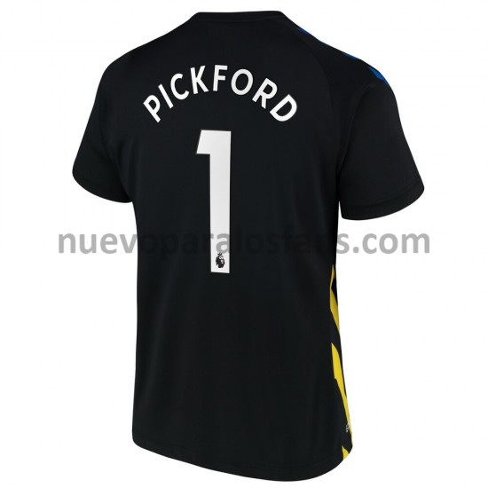Camiseta de Fútbol Everton Portero Jordan Pickford 1 Casa 2021-2022 Manga Corta