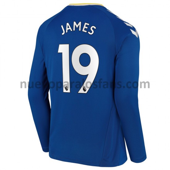 Camiseta de Fútbol Everton James Rodriguez 19 Casa 2021-2022 Manga Larga
