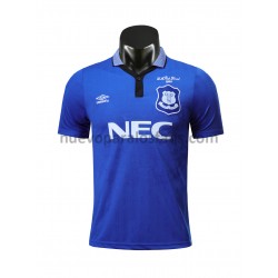 Camiseta de Fútbol Everton Retro Casa 1995 Manga Corta