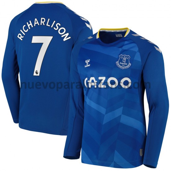 Camiseta de Fútbol Everton Richarlison 7 Casa 2021-2022 Manga Larga