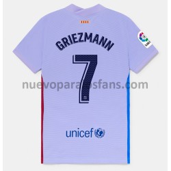Camiseta de Fútbol FC Barcelona Antoine Griezmann 7 Exterior 2021-2022 Manga Corta
