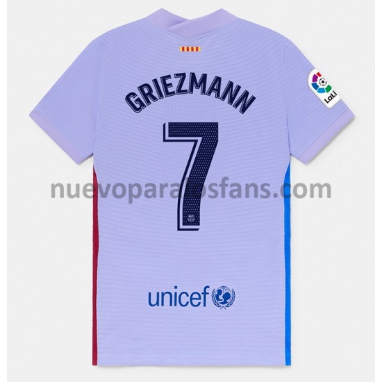 Camiseta de Fútbol FC Barcelona Antoine Griezmann 7 Exterior 2021-2022 Manga Corta